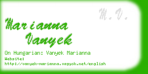marianna vanyek business card